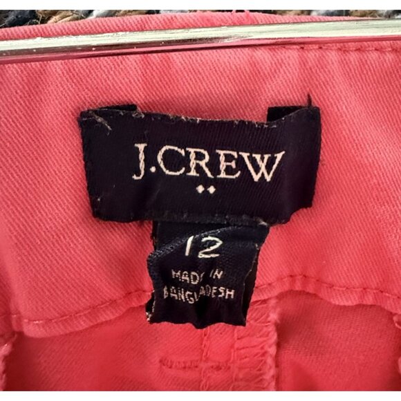 J.Crew Womens Reimagined Pink Chino Shorts Size 12 Cotton Blend Pockets Spring - Picture 5 of 6